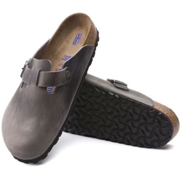 Birkenstock Boston Oiled Leather iron grey - Picture 1 of 9